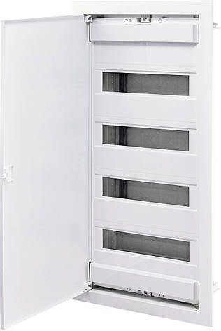 1101028 Щит металопластиковий ECG56 (48+8мод., метал.білі дверцята) ETI, фото 1