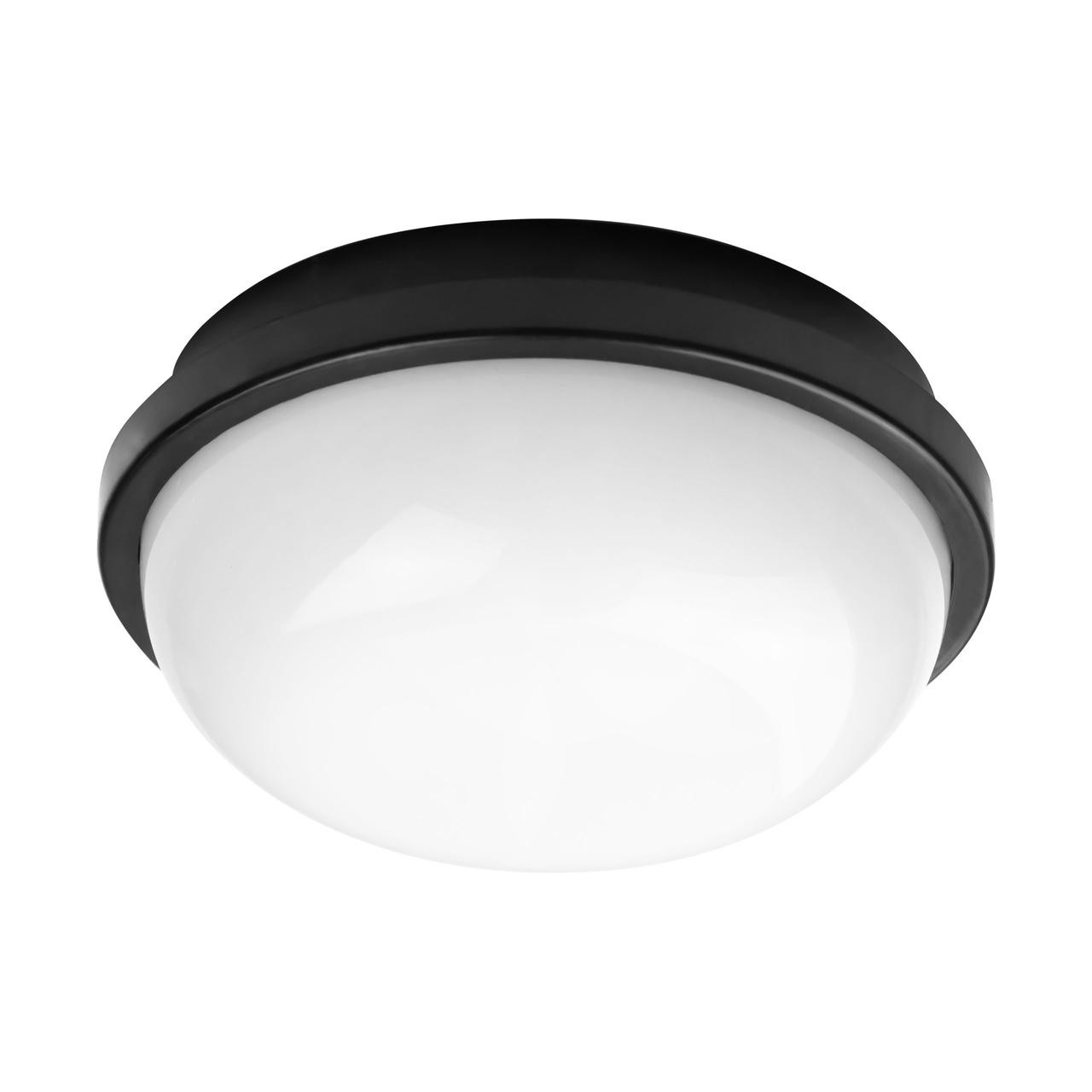 Світильник стельовий світлодіодний вологозахищений (20W, 6400К, 2000lm, IP65, круглий чорний) ARTOS-20, фото 1