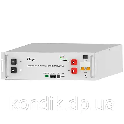 Акумуляторна батарея Deye SE-G5.1Pro-B (LiFePO4 51,2V 100Ah), фото 1
