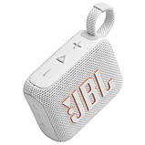 Портативна акустика — бездротова колонка JBL GO 4 (JBLGO4WHT) біла, фото 8