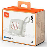 Портативна акустика — бездротова колонка JBL GO 4 (JBLGO4WHT) біла, фото 7