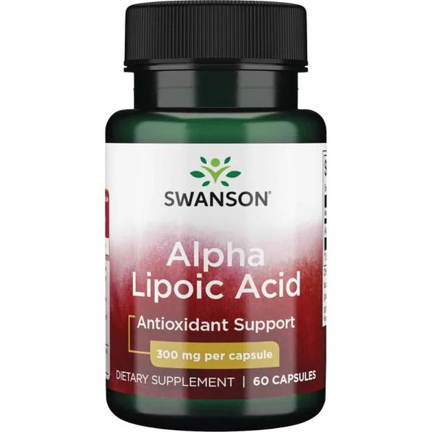 Альфа-ліпоєва кислота Swanson Alpha Lipoic Acid 300 мг 60 капс.
