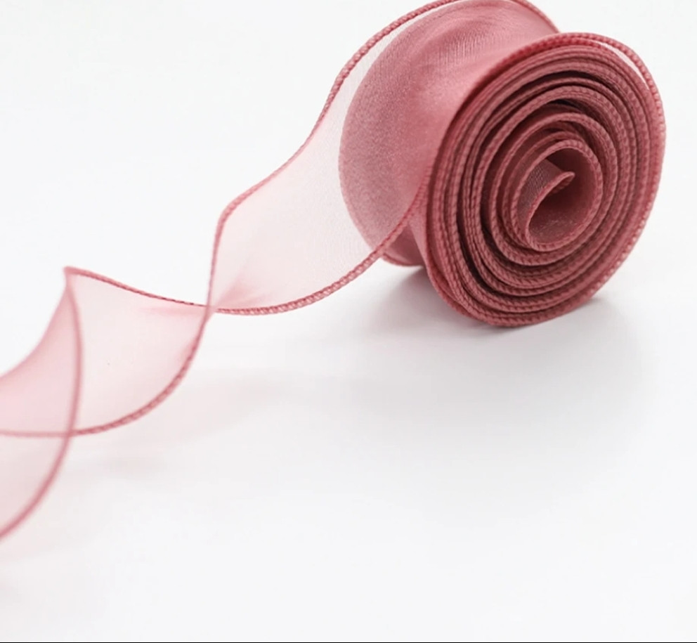 Органза з кантом завширшки 4 см №134 пильна троянда, фото 1