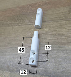 Петля віконної 10х20 москітної сітки біла