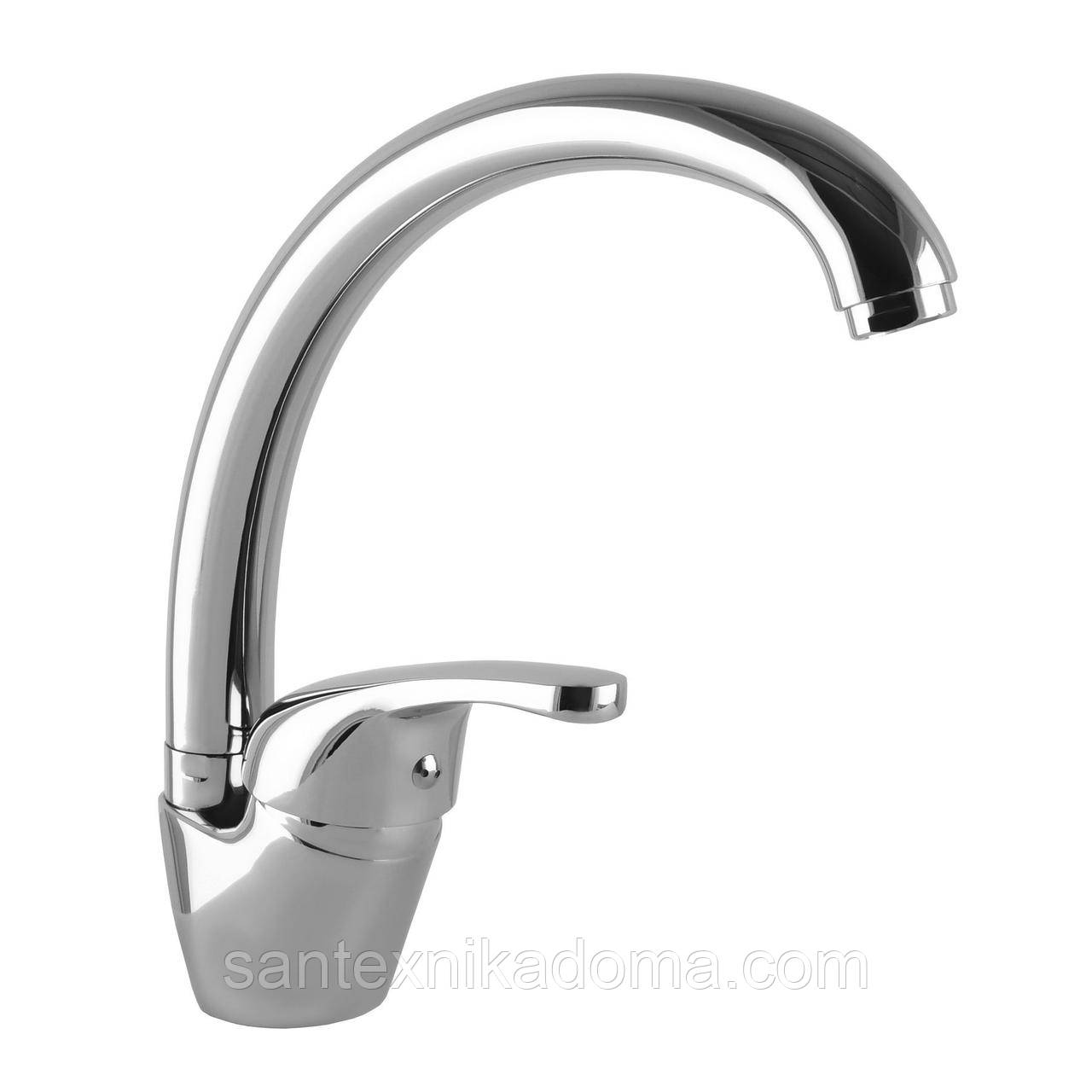 Змішувач на кухню Globus Lux Solly GLSO-0103S на шпильці латунь