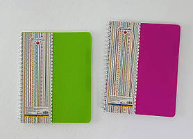 Зошит З роздільниками А4 На спіралі 120 арк. Клітiнка Пластикова обл. 20344 Optima