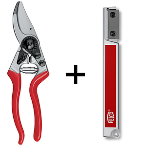 Набір: Секатор Felco / Фелко 8 + точильний інструмент Felco 906 (Швейцарія)