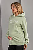 Жіноче худі для вагітних і годуючих із щільного трикотажу Tisha S (44) Юла мама Оливка, фото 3
