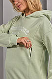 Жіноче худі для вагітних і годуючих із щільного трикотажу Tisha S (44) Юла мама Оливка, фото 7