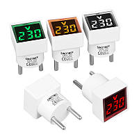 TU  TU Цифровой вольтметр LED-102, диапазон измерений 50-380V, Red, 30х30х52мм