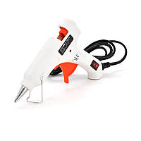 TU  TU Пистолет клеевой  с питанием от 220V HS-6502 20W, клей диаметром-7мм + переходник, White, Box