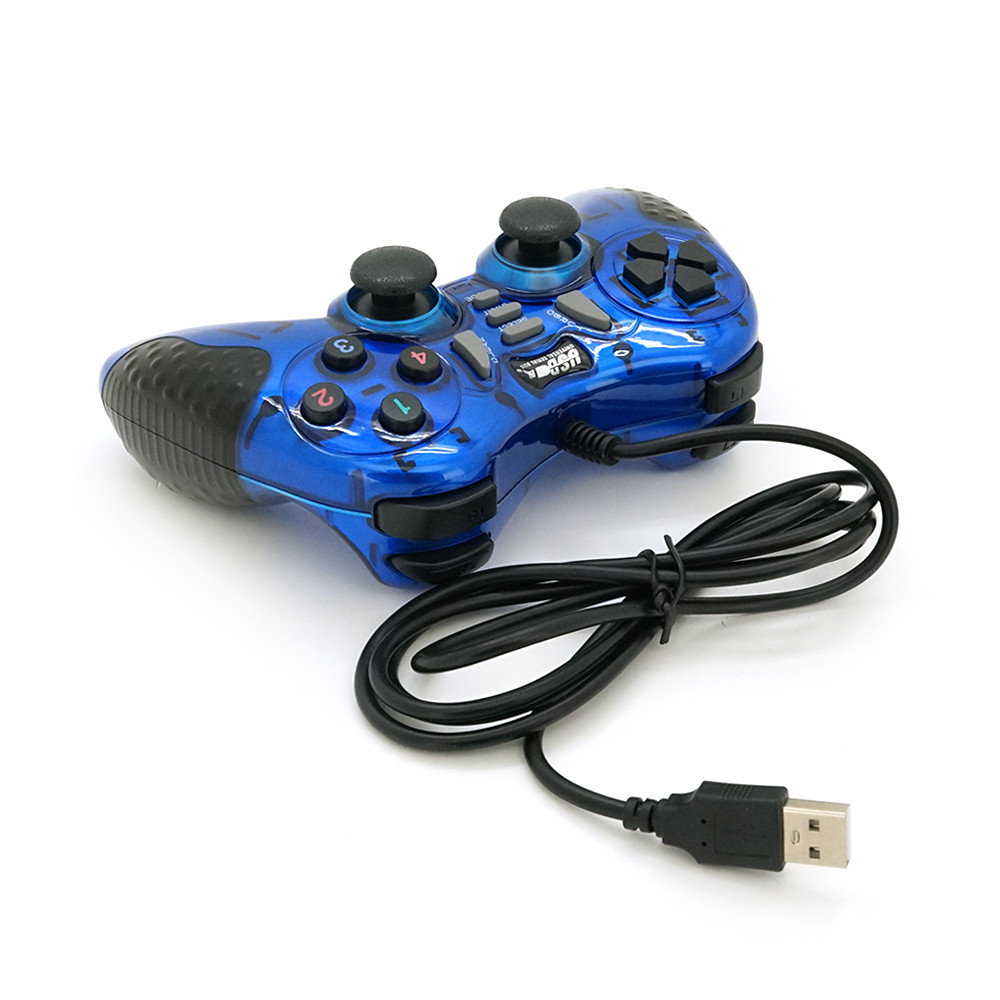 TU TU Геймпад Brazzers BR-8700 проводной для ПК, USB 2.0, Blue, Blister