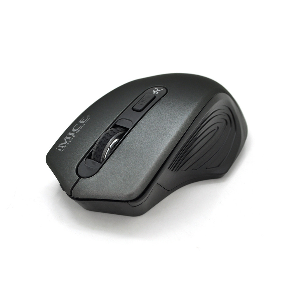 TU TU Мышь беспроводная iMICE G-1800, 4 кнопки, 800/1200/1600 DPI, 2.4Ghz 10м, Windows xp/Vista/Win7/8/10 Mac OS X, 2*AAA, Black,