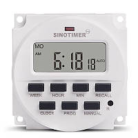 TU  TU Таймер недельный Sinotimer TM618H-2, программируемый, 16А, 220V, 60х60х30 мм