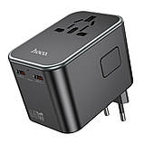 TU TU Сетевое зарядное устройство Hoco AC17 USB/ 2 PD Type-C 65W black, фото 4
