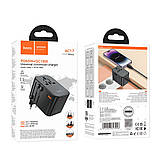 TU TU Сетевое зарядное устройство Hoco AC17 USB/ 2 PD Type-C 65W black, фото 8