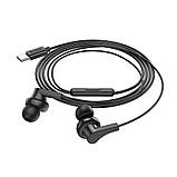 TU  TU Наушники вакуумные Hoco M114 Type-C с микрофоном black, фото 3