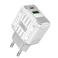 TU  TU Сетевое зарядное устройство Hoco C135A USB/ Type-C PD20W white