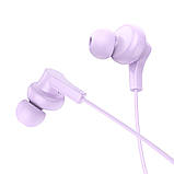 TU TU Наушники вакуумные Hoco M114 с микрофоном purple, фото 3