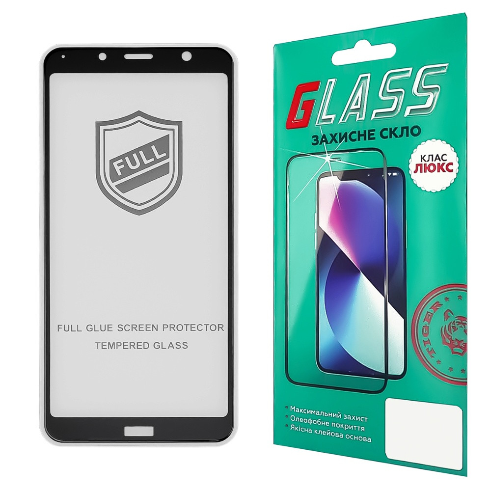 TU TU Защитное стекло для Xiaomi Redmi 7A Full Glue (0.25 мм, 2.5D, чёрное) Люкс, фото 1