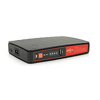 TU  TU UPS для роутеров/коммутаторов ECO-1825, 18W, OUT:USB-5V, DC-5V/9/12V, POE-15/24V, 1/2A, LiFePo4 8000mAh, 160x105x33mm,