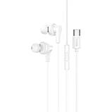 TU TU Наушники вакуумные Hoco M114 Type-C с микрофоном white, фото 2