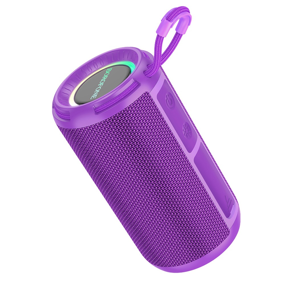 TU TU Портативная Bluetooth колонка Borofone BR37 TWS с LED подсветкой purple