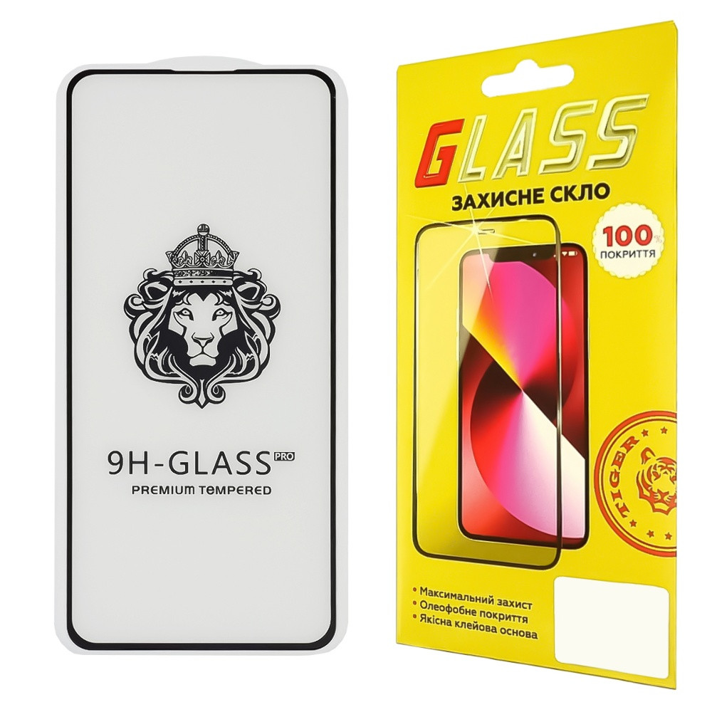 TU TU Защитное стекло для Xiaomi Redmi Note 10 Pro/ 11 Pro/ Poco F3/ F4/ X3 Pro Full Glue Lion (0.3 мм, 2.5D, чёрное)