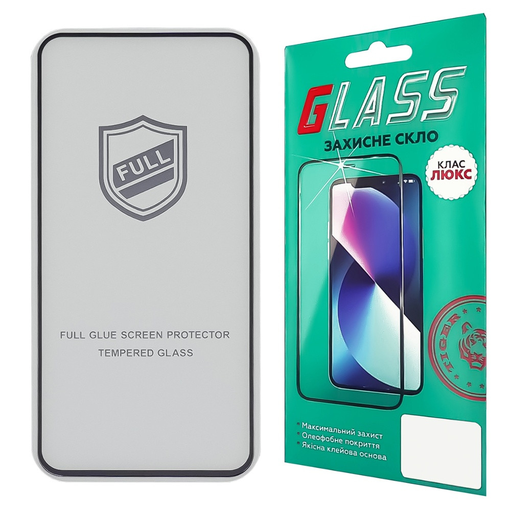TU TU Защитное стекло для Samsung A556 A55 Full Glue (0.25 мм, 2.5D, чёрное) Люкс, фото 1