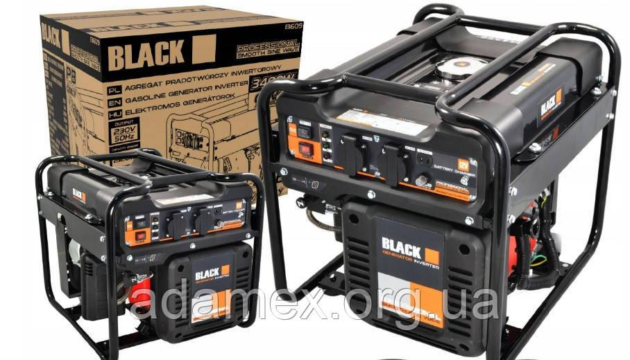 Генератор інверторний BLACK Professional — 3,1/3.4 кВт AVR Польща мідь.Тихий