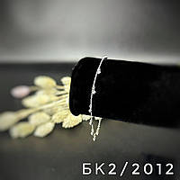 Срібний браслет, Розмір 16,5 см x 0,1 см, Вага: 1.9 г