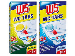 Таблетки для чищення унітазас морським ароматом W5 WC tabs 16 шт.
