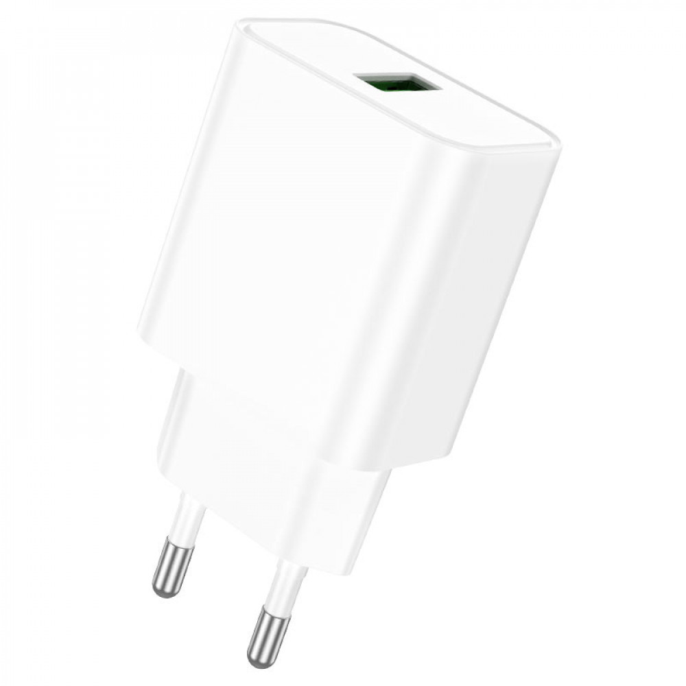 Home Charger 18W 1U USB C Cable (1m) Borofone BA72A — White, фото 1