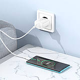 Home Charger 18W 1U USB C Cable (1m) Borofone BA72A — White, фото 6