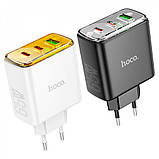 Home Charger | 65W | GaN | QC 3.0 — Hoco CS44A  — White, фото 3
