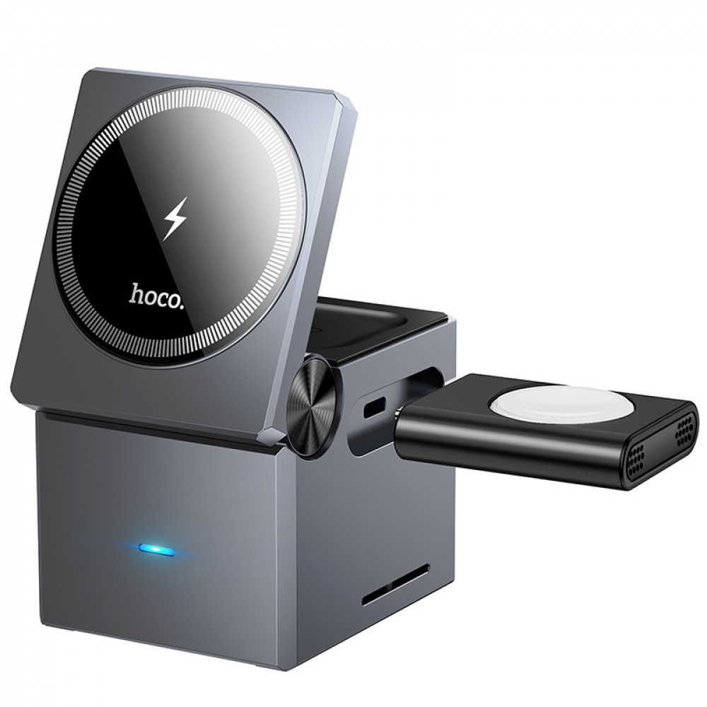 Magnetic Wireless Charger 3 in 1 — Hoco CQ8, фото 1