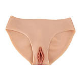 Силіконова вагіна труси стиль 1 Basic базова модель без катетера. Накладна вагіна, фото 3