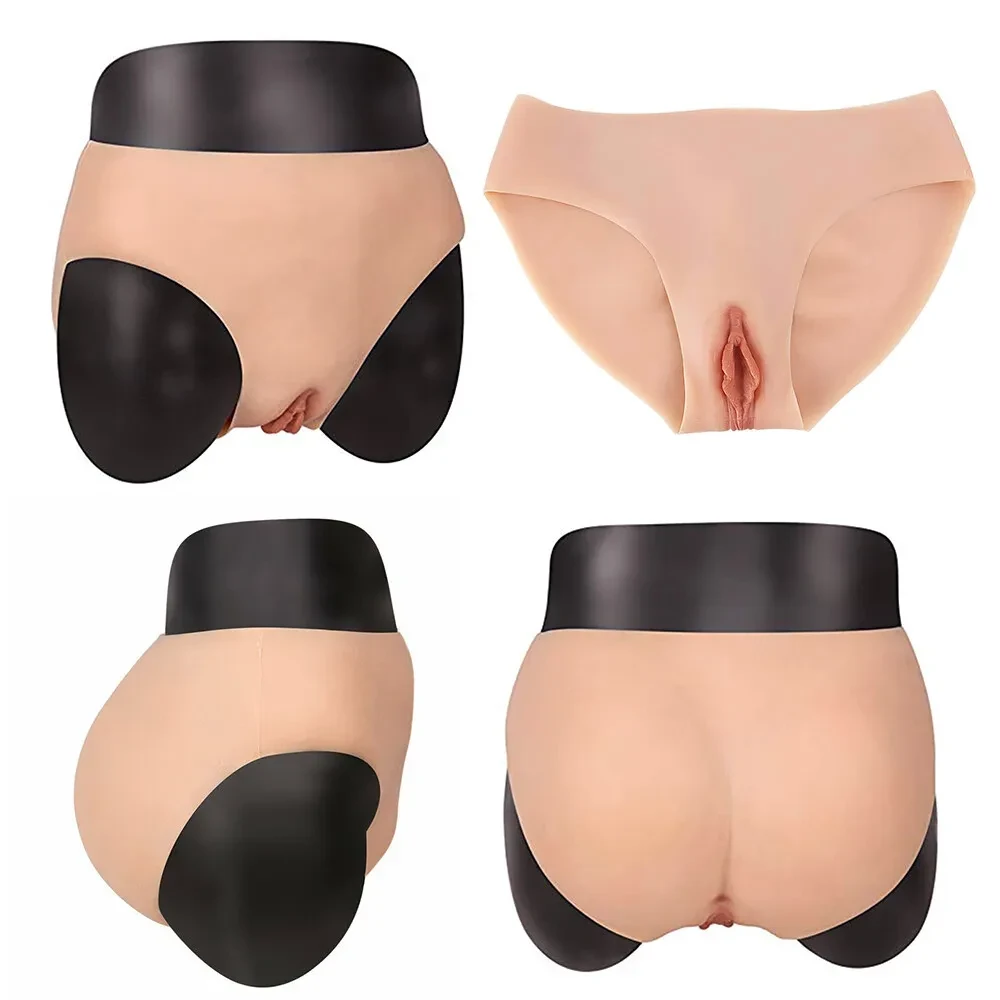 Силіконова вагіна труси стиль 1 Basic базова модель без катетера. Накладна вагіна, фото 1