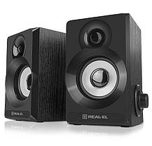 Акустична система REAL-EL S-200 Black (2.0, 2x3 Вт), фото 2