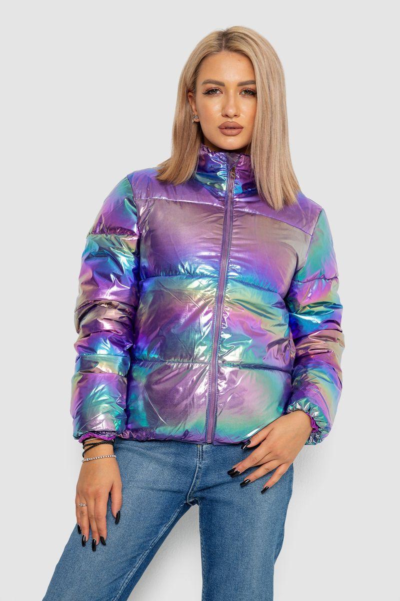 Куртка жіноча демісезонна плащівка, колір різнобарвний, 243R2022, фото 1