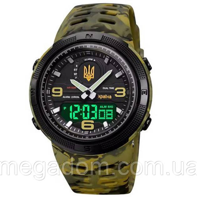 Найкращий тактичний годинник SKMEI 5561/1655CMGNBK, Чоловічий армійський водостійкий FW-882 тактичний годинник