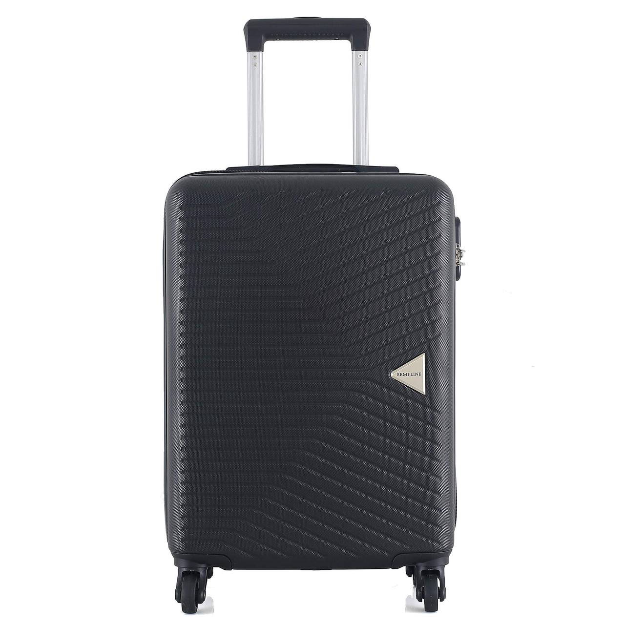 Валіза дорожня 42 л Semi Line 20" (S) Black Чемодан туристичний, фото 1