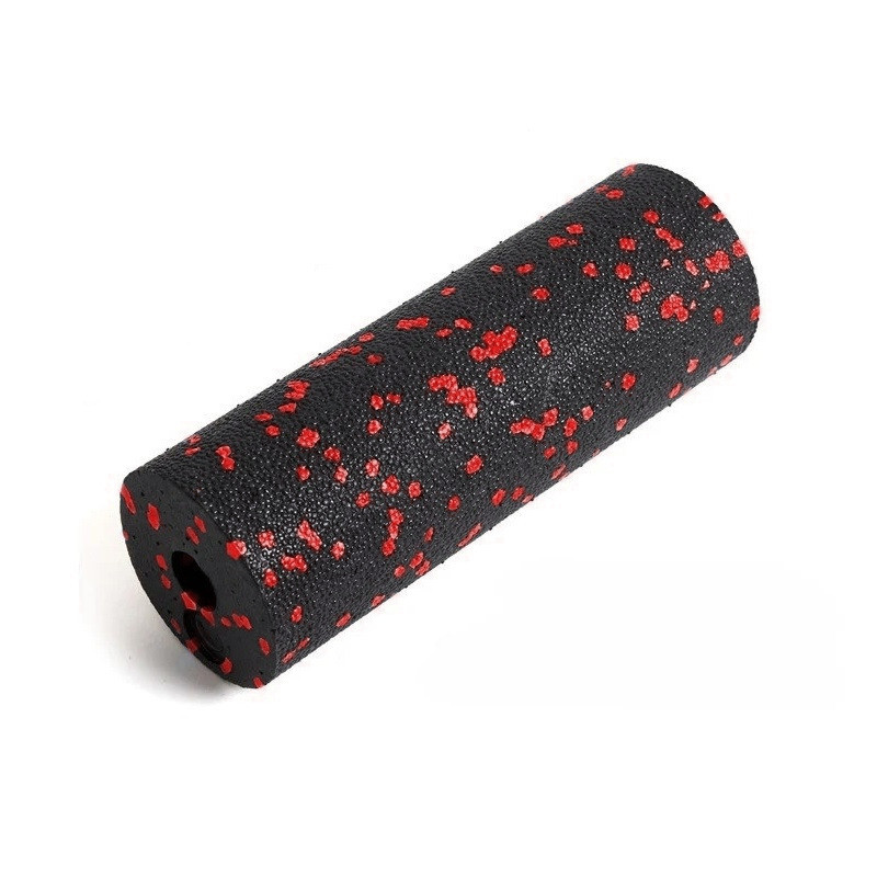Масажний ролик (роллер) гладкий PowerPlay PP-4346 Mini EPP Foam Roller Чорно/Червоний (15x5,3см.), фото 1