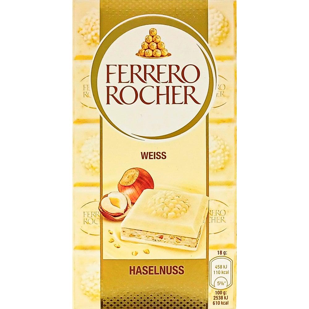 Шоколад Ferrero Rocher Білий з лісовими горіхами 90г