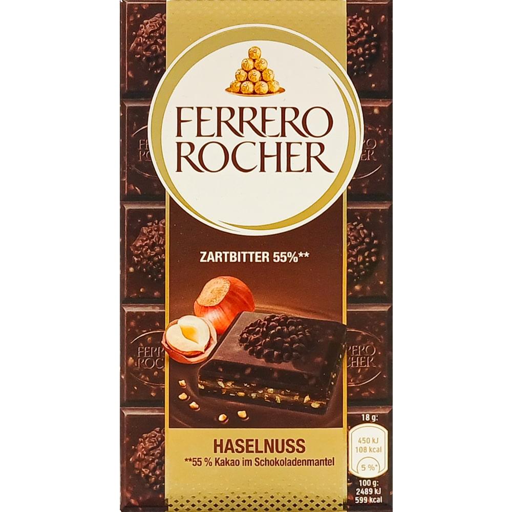 Шоколад Ferrero Rocher Чорний з лісовими горіхами 90г