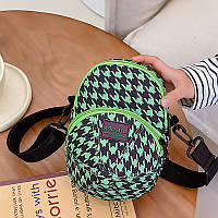 Al Дитяча сумка TD-637 через плече на два відділення з ремінцем Green