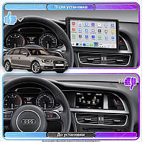 Al Штатна магнітола Android для Audi S4 IV (B8) Рестайлінг 2011-2015 екран 9" 4/64 QLED CarPlay 4G Wi-Fi GPS 360 Prime