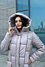 Коротка зручна тепла якісна жіноча зимова куртка пуховик на тінсулейті, фото 2