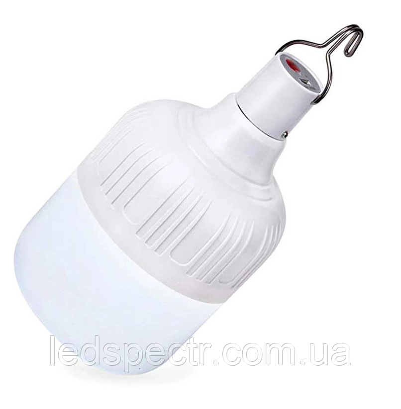 Підвісна лампа акумуляторна кемпінгова 50w на гачку 5V LED USB