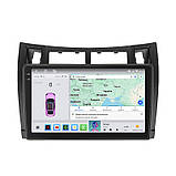Al Штатна магнітола Android для Toyota Yaris II 2005-2009 екран 9" 4/64 QLED CarPlay 4G Wi-Fi GPS 360 Prime, фото 2